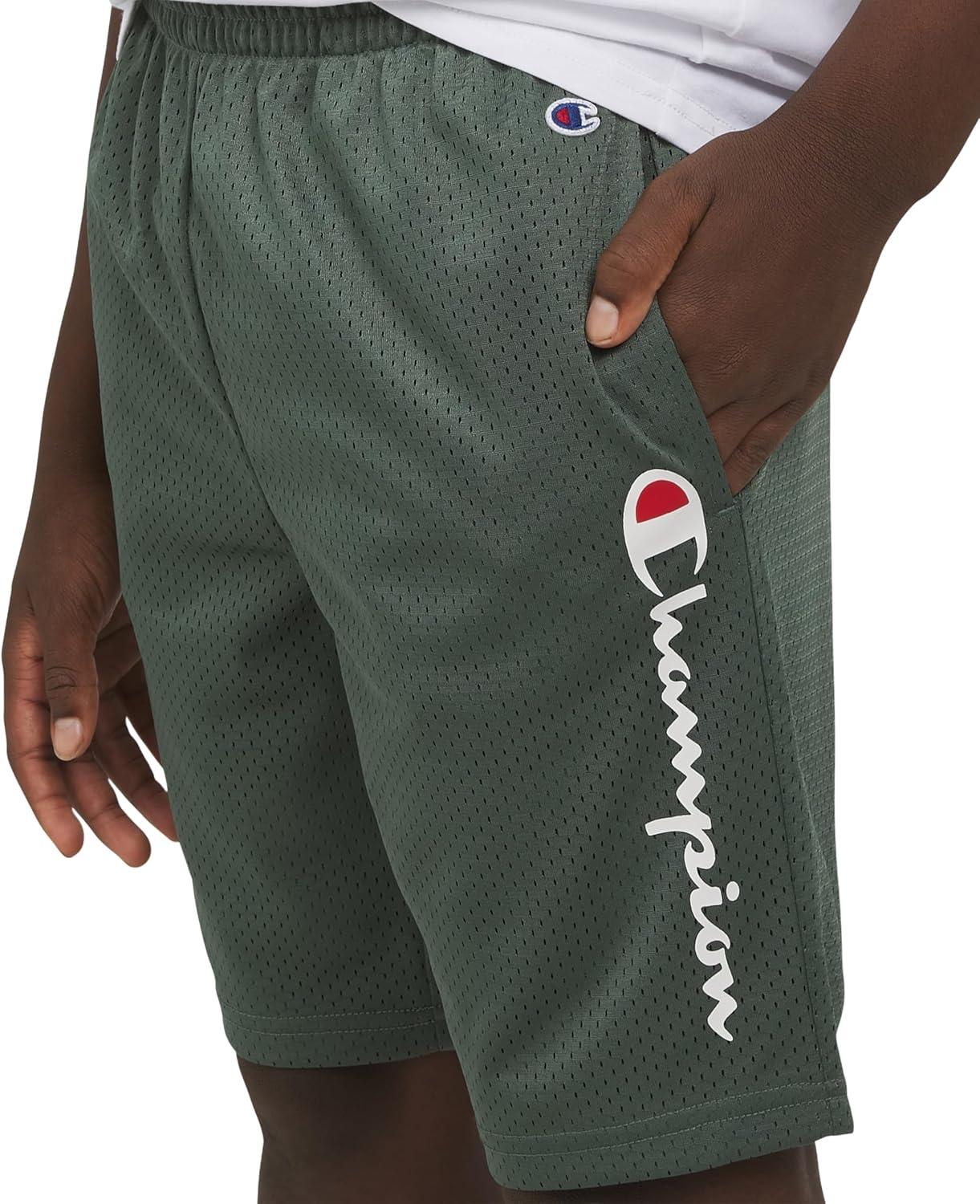 imageChampion Boys Shorts Athletic Mesh Basketball Shorts for BoysSignature Dark Forest
