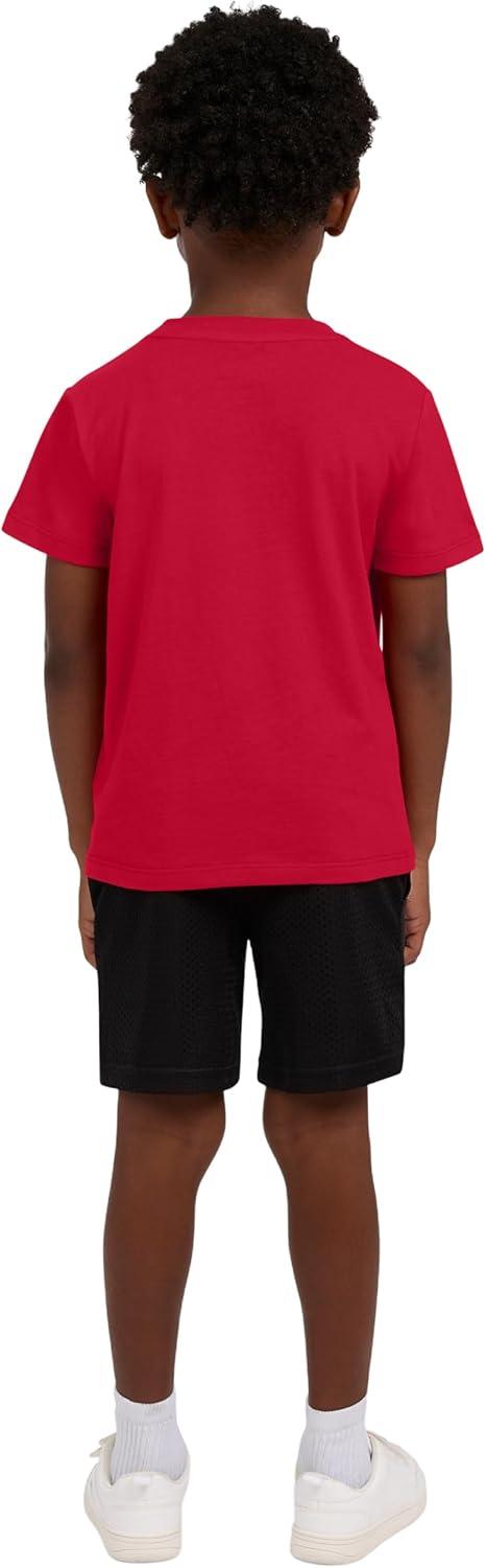 imageChampion Boys Shorts Sets 2 Piece Tee Shirt and Athletic Shorts for KidsSignature Lychee Red