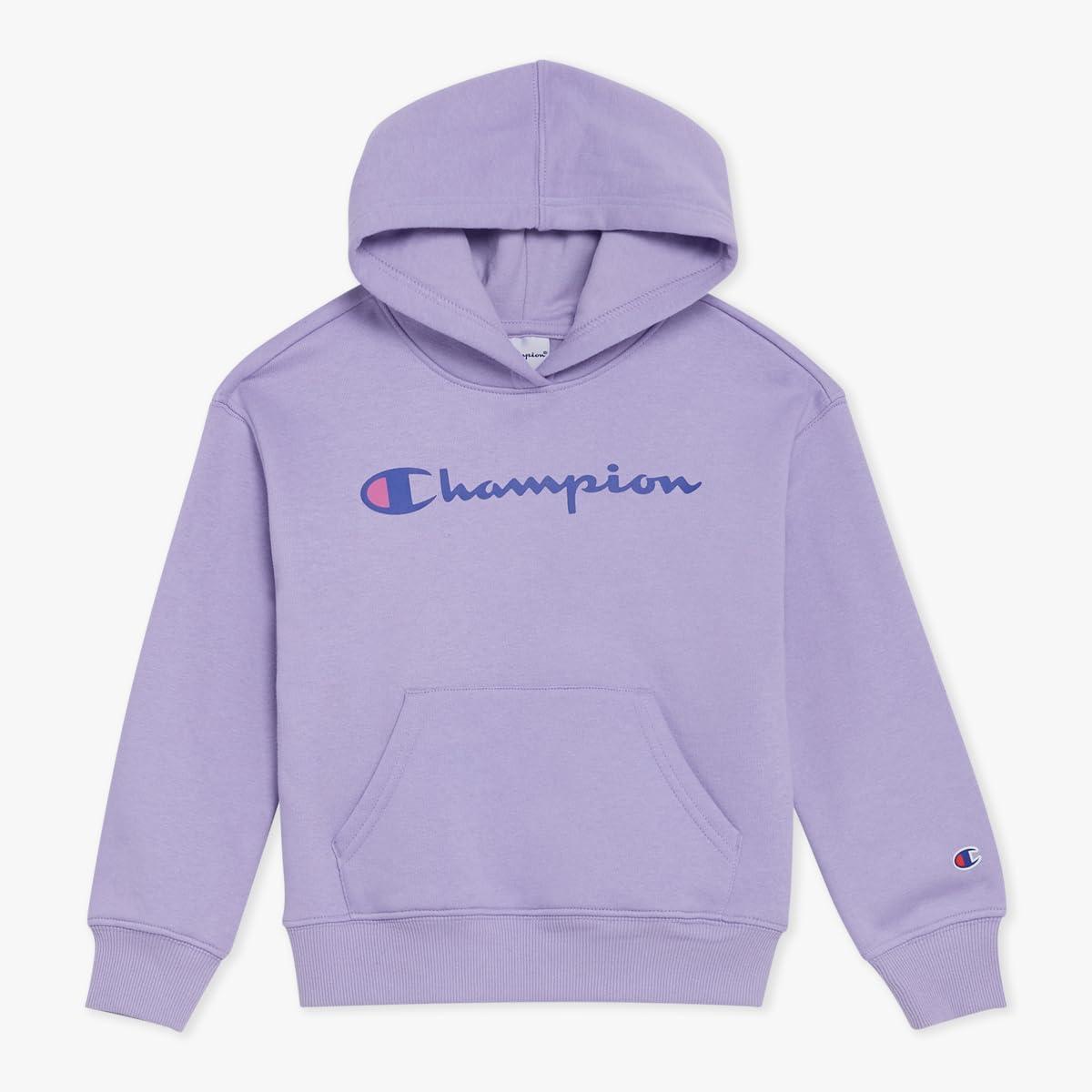 imageChampion Girls Hoodie and Sweatpant Set for Kids Athletic Fleece SweatsuitLavender