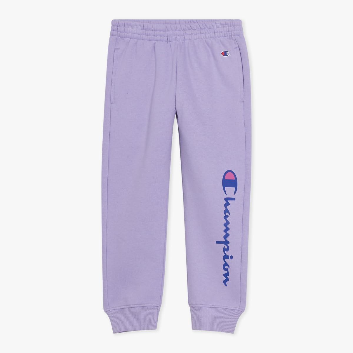 imageChampion Girls Hoodie and Sweatpant Set for Kids Athletic Fleece SweatsuitLavender