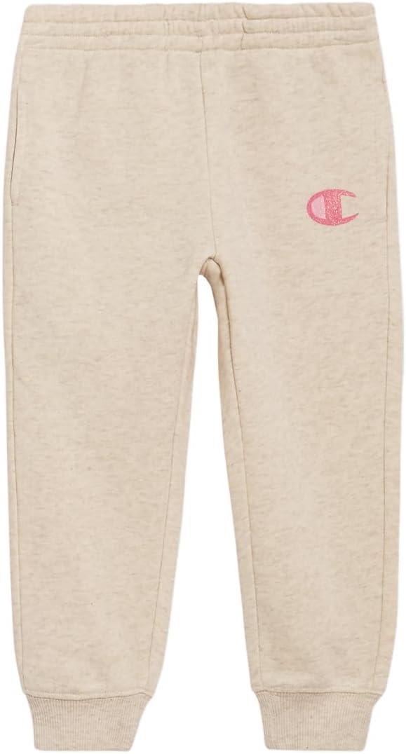 imageChampion Girls Hoodie and Sweatpant Set for Kids Athletic Fleece SweatsuitOatmeal