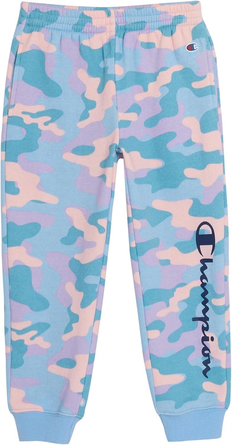 imageChampion Girls Hoodie and Sweatpant Set for Kids Athletic Fleece SweatsuitPlacid Blue