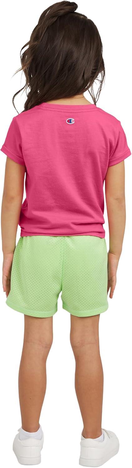 imageChampion Girls Shorts Sets 2 Piece Short Set for Girls Active ClothingHot Pink