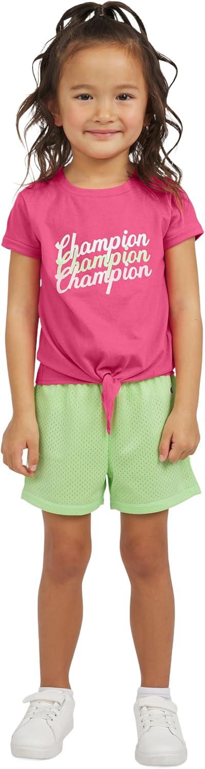 imageChampion Girls Shorts Sets 2 Piece Short Set for Girls Active ClothingHot Pink
