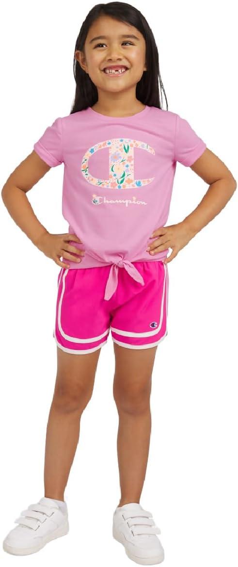 imageChampion Girls Shorts Sets 2 Piece Short Set for Girls Active ClothingLilac Sachet