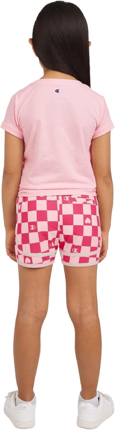imageChampion Girls Shorts Sets 2 Piece Short Set for Girls Active ClothingSoft Pink