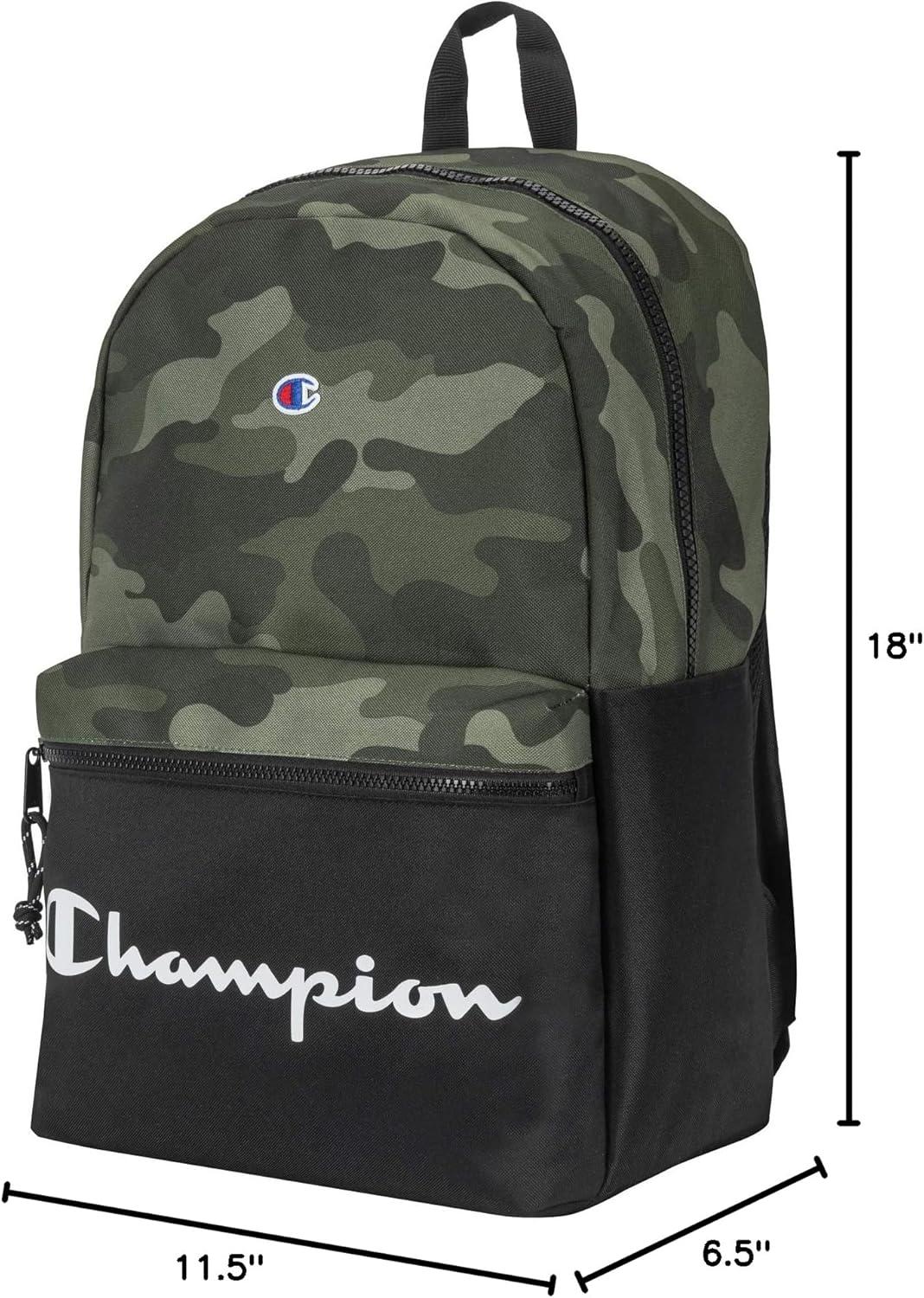 imageChampion Manuscript Backpack Black OSGreen Grid Camo