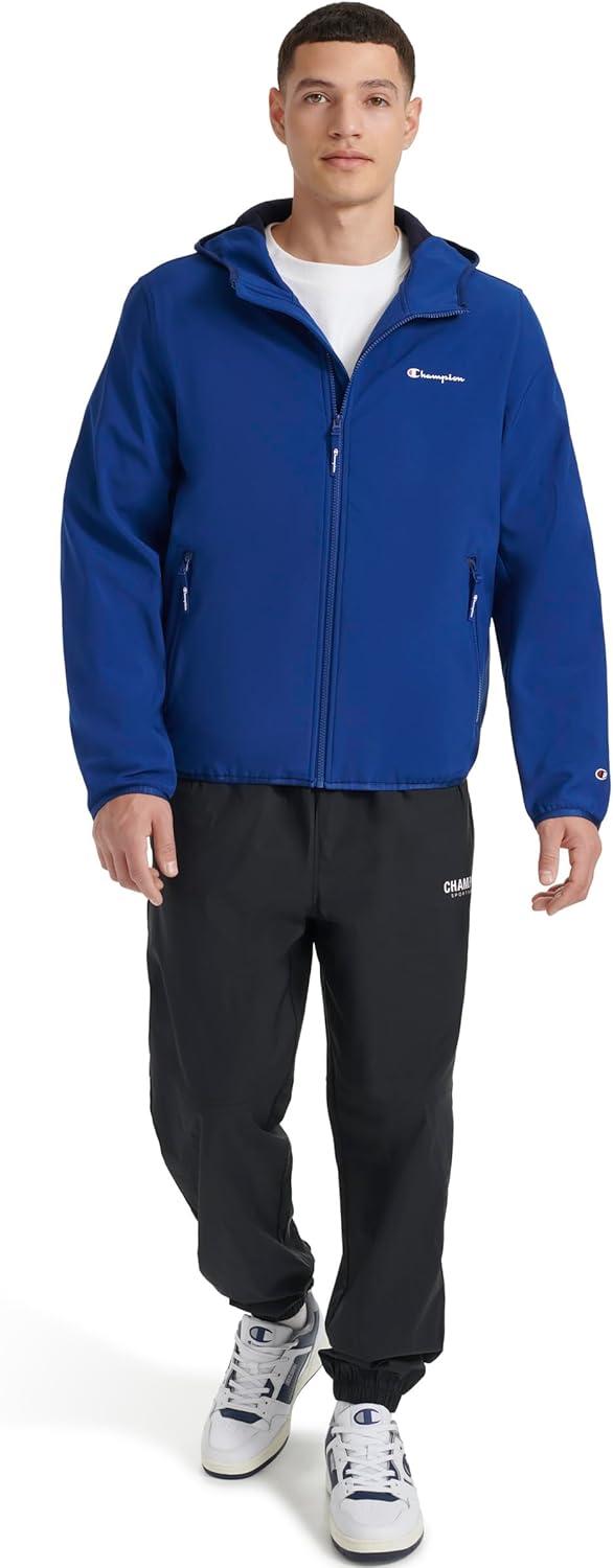 imageChampion Mens Lightweight Active Soft Shell Jacket With HoodBlue