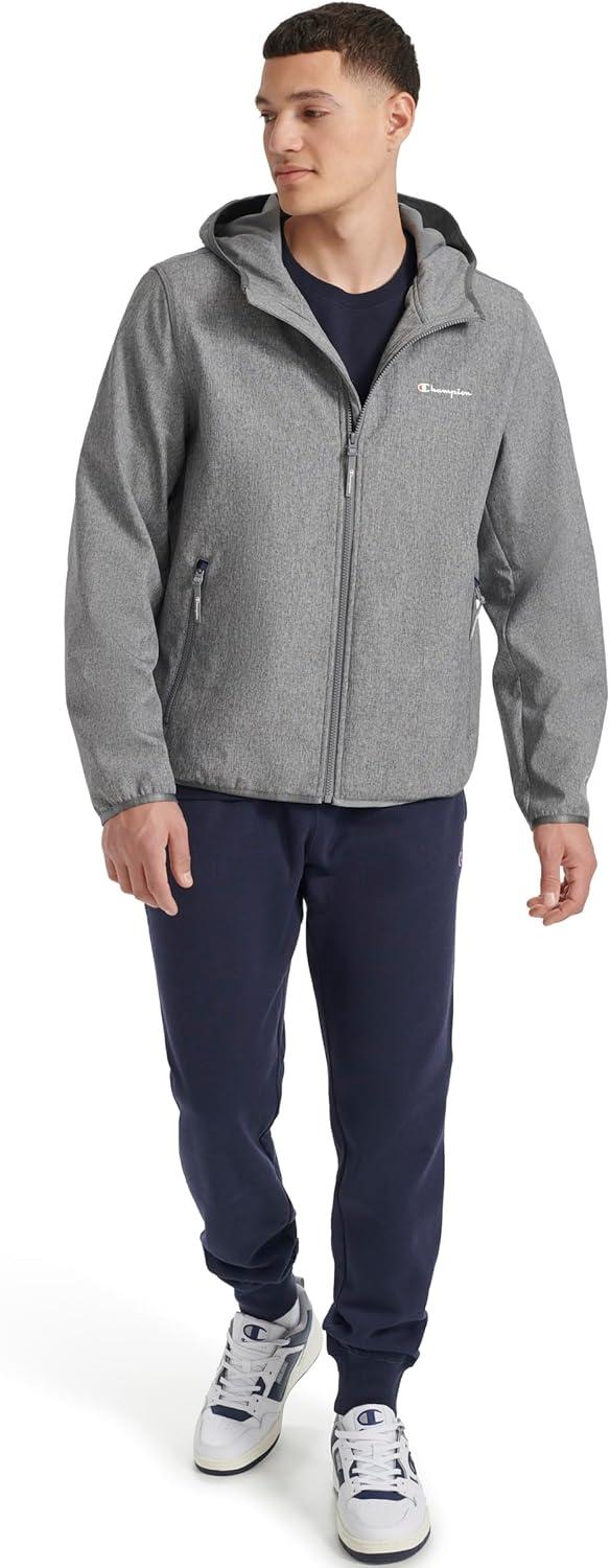 imageChampion Mens Lightweight Active Soft Shell Jacket With HoodHeather Grey