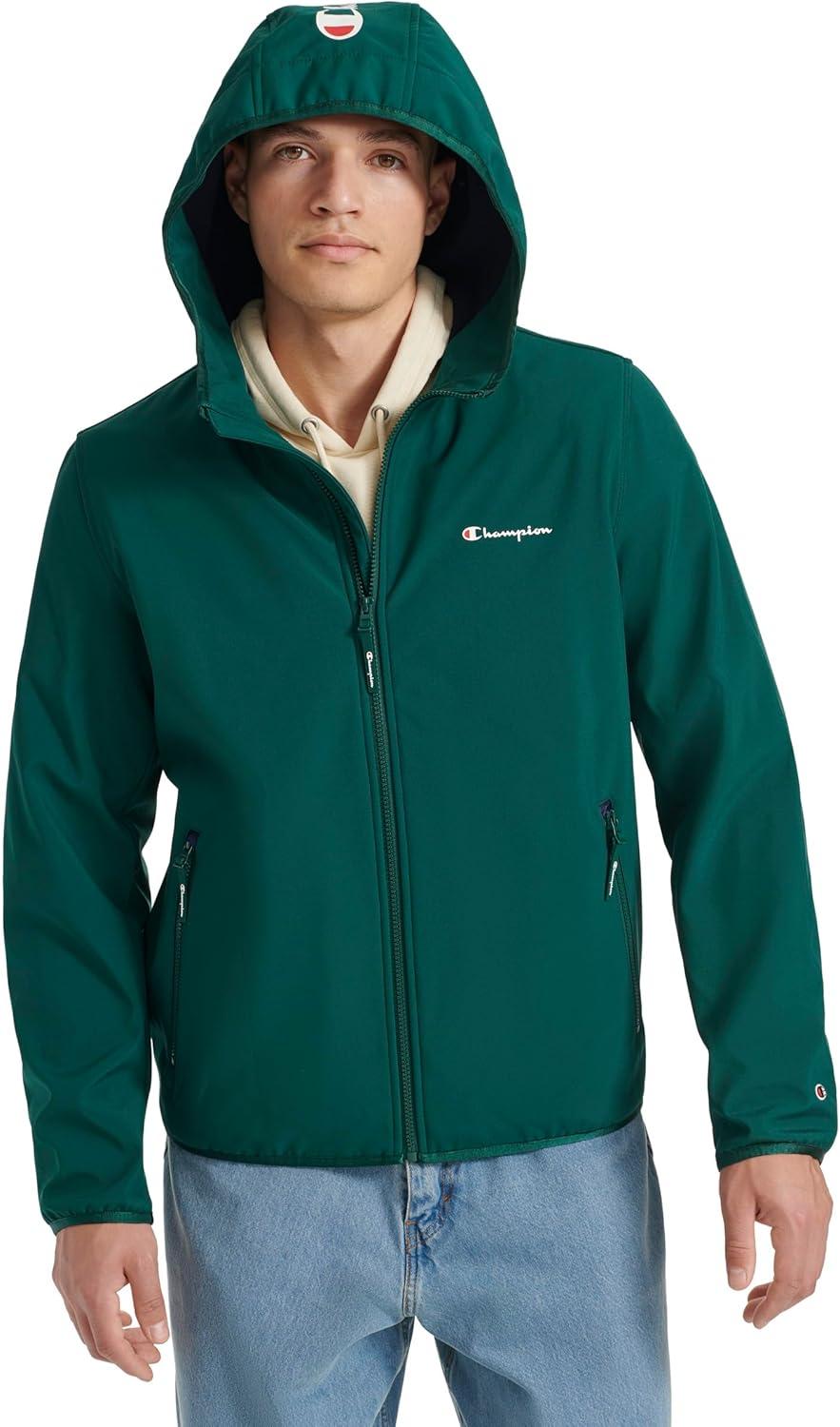 imageChampion Mens Lightweight Active Soft Shell Jacket With HoodRainforest