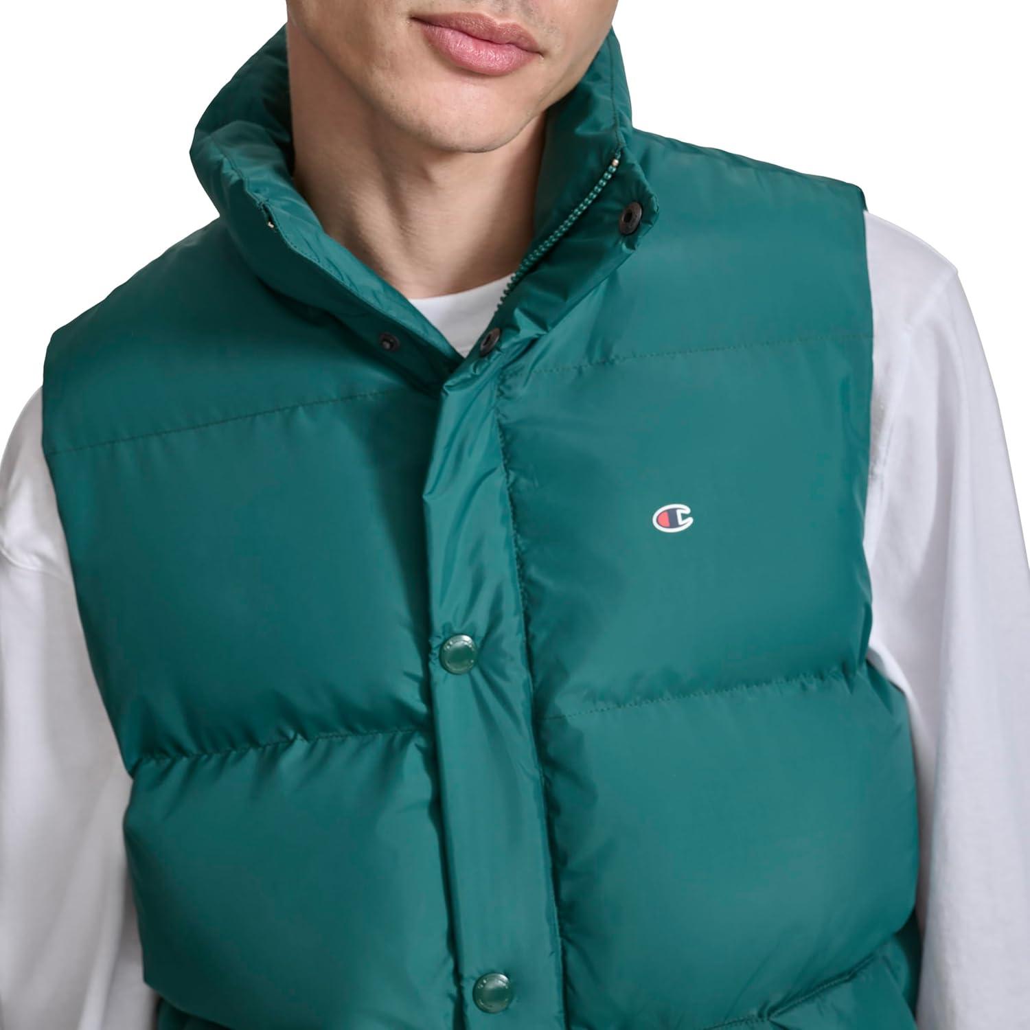 imageChampion Mens Puffer Vest With LogoRainforest