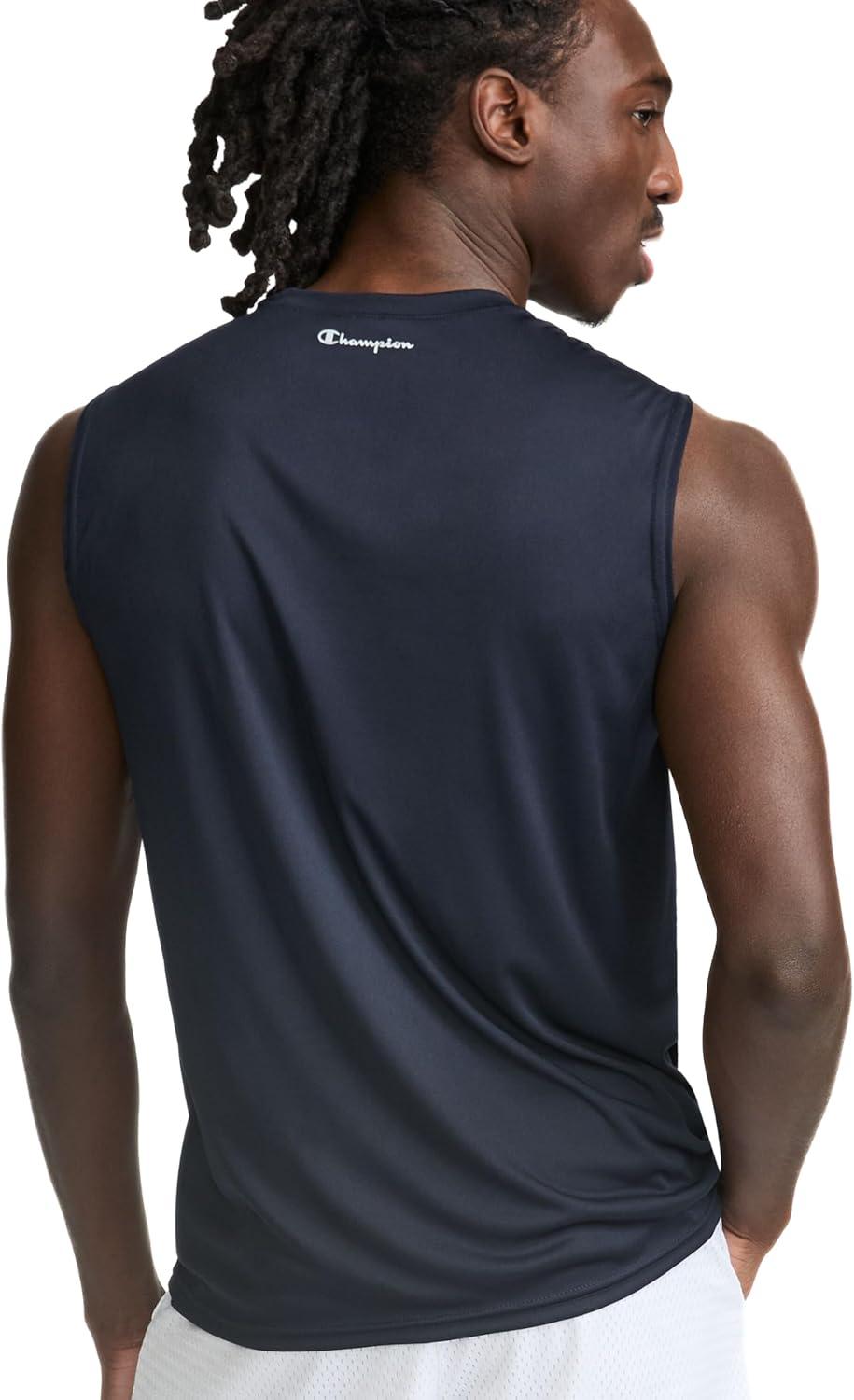 imageChampion Mens Sleeveless Tshirt Sport Tank Muscle Tshirt for Men Reg Or Big ampamp TallNavy