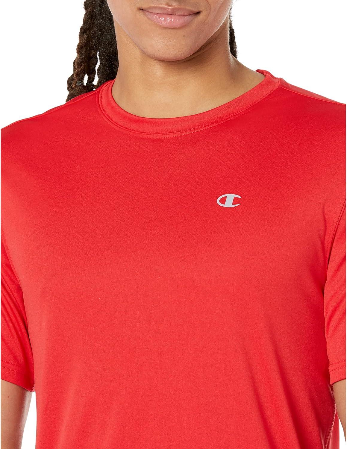 imageChampion Mens Tshirt Sport Tee Moisture Wicking Anti Odor Athletic Tshirt for Men Reg Or Big ampamp TallScarlet