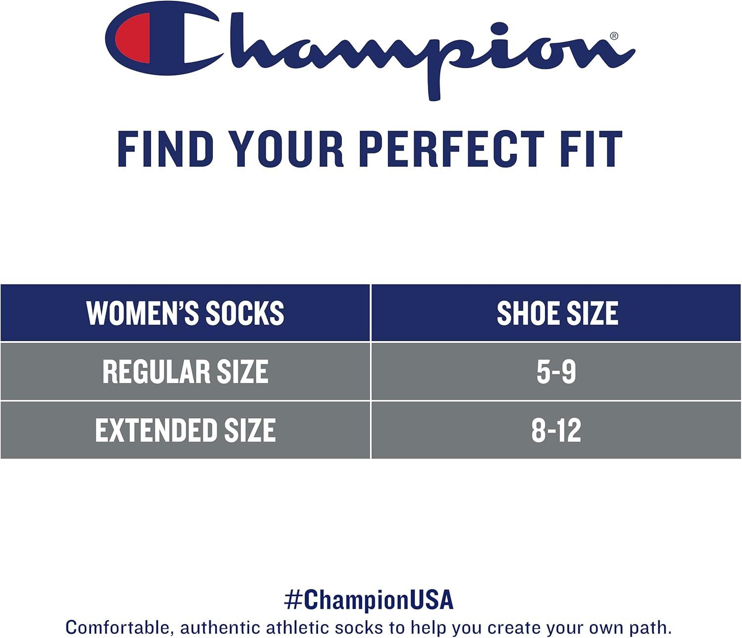 imageChampion Womens Low Cut Athletic Socks 6PackWhite