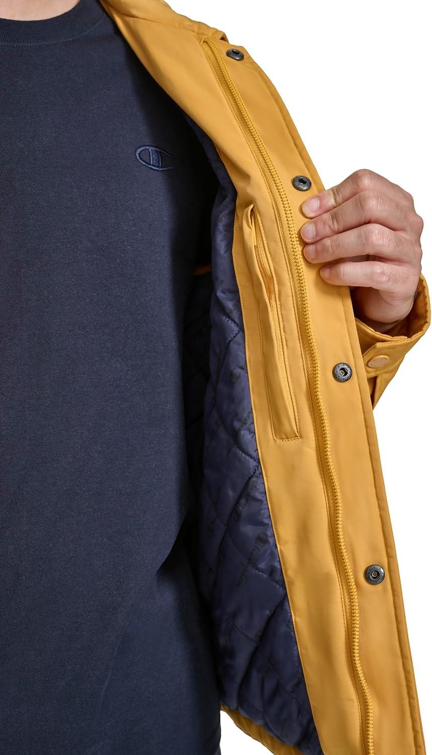 imageChampion mens Active Waterresistant Coaches JacketSunflower