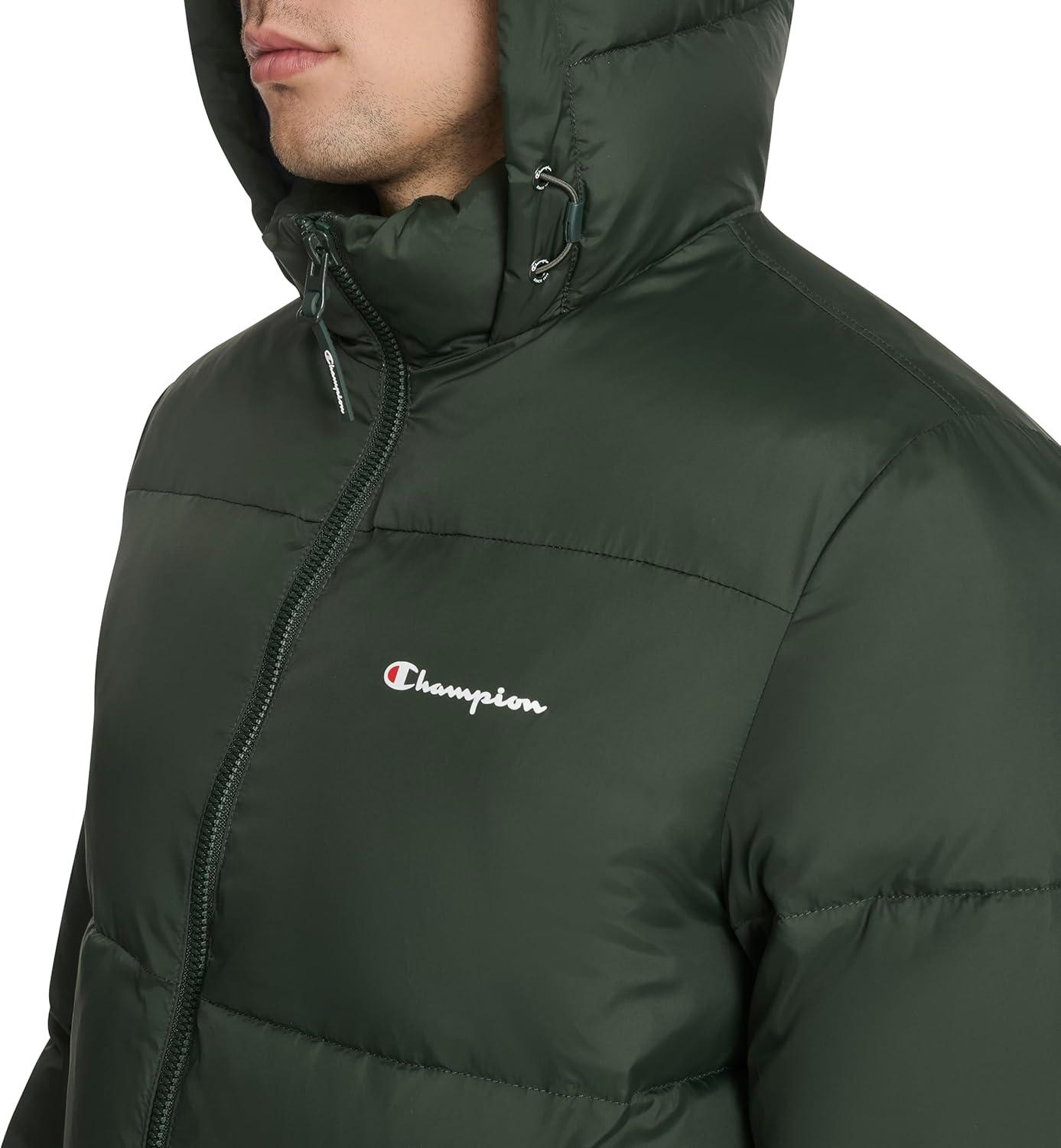 imageChampion mens Heavy Weight Puffer With Adjustable HoodPine