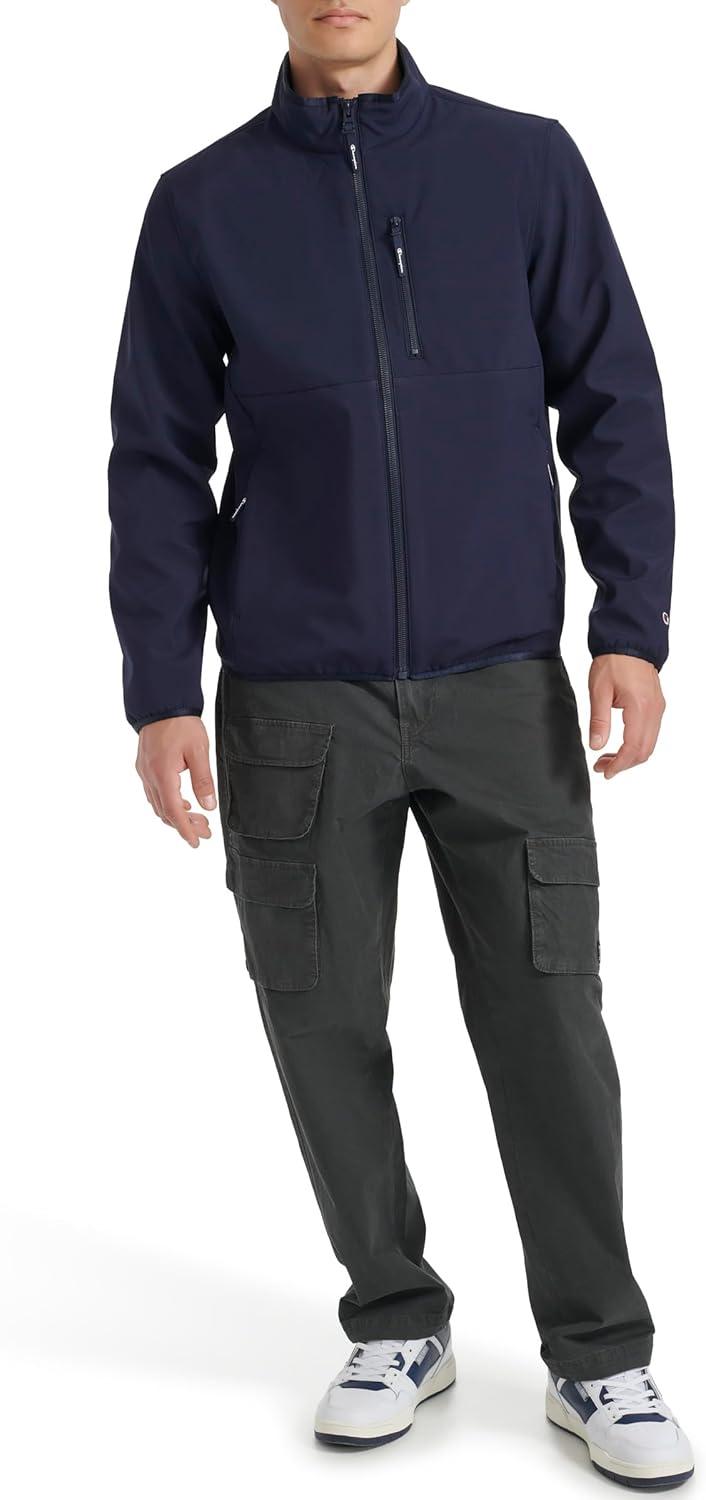 imageChampion mens Lightweight Active Soft Shell Jacket With Stand CollarPeacoat