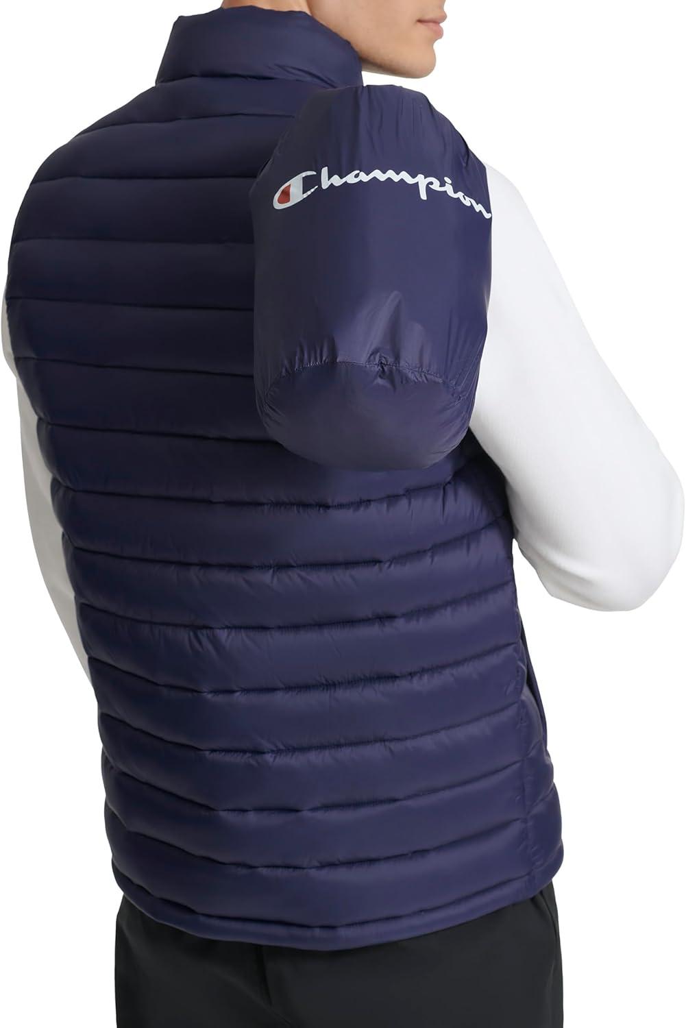 imageChampion mens Packable Puffer Vest With Stand CollarPeacoat