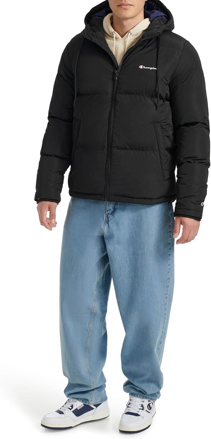 imageChampion mens Quilted Fullzip Hooded Puffer JacketBlack
