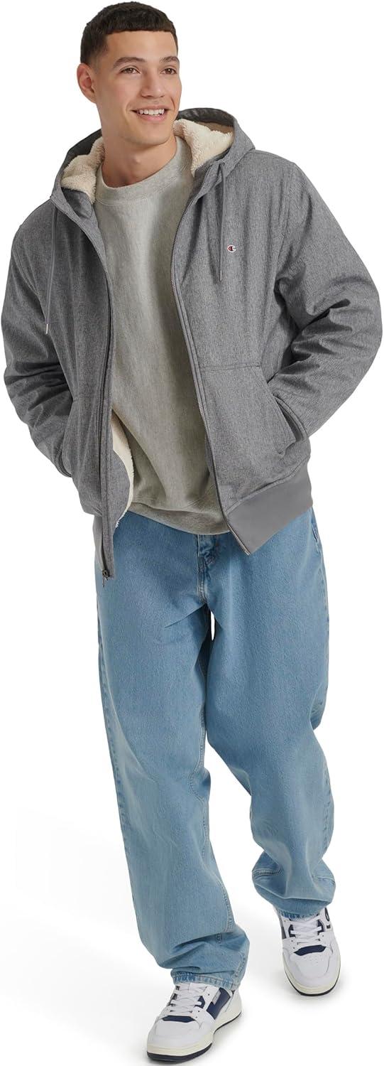 imageChampion mens Sherpa Lined HoodieHeather Grey