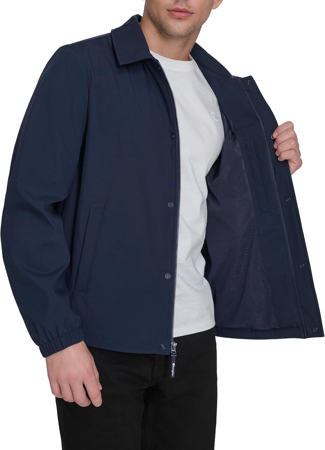 imageChampion mens Softshell Coaches JacketPeacoat