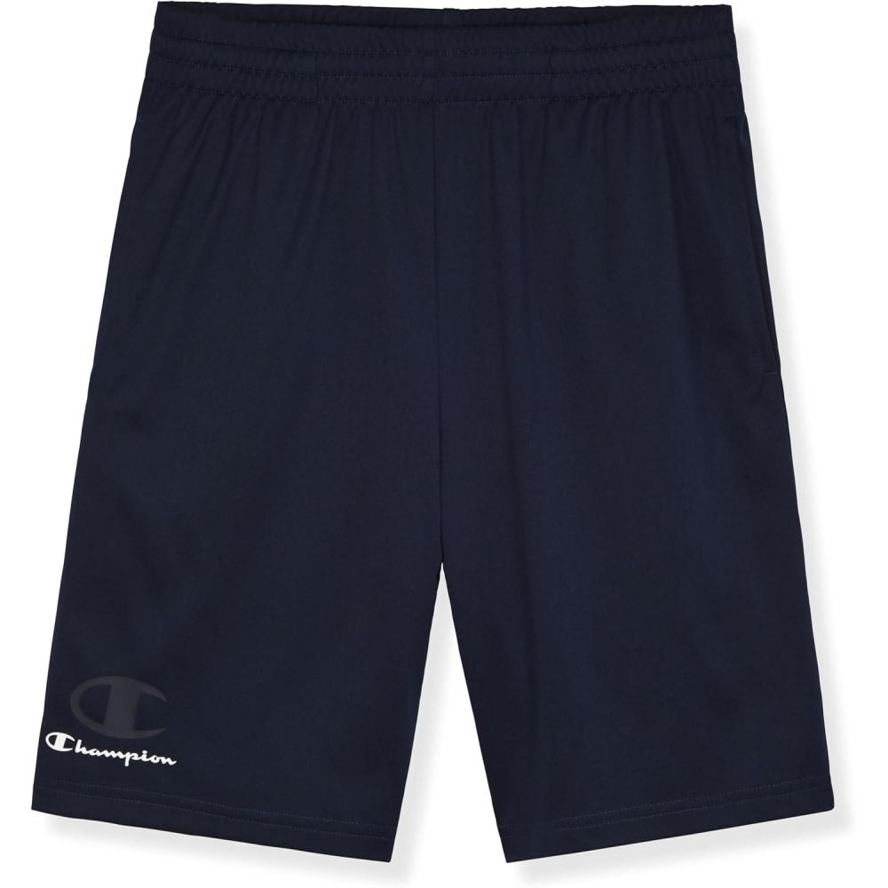 imageChampion Boys Athletic Shorts Lightweight Active Fit Short for KidsDark Navy
