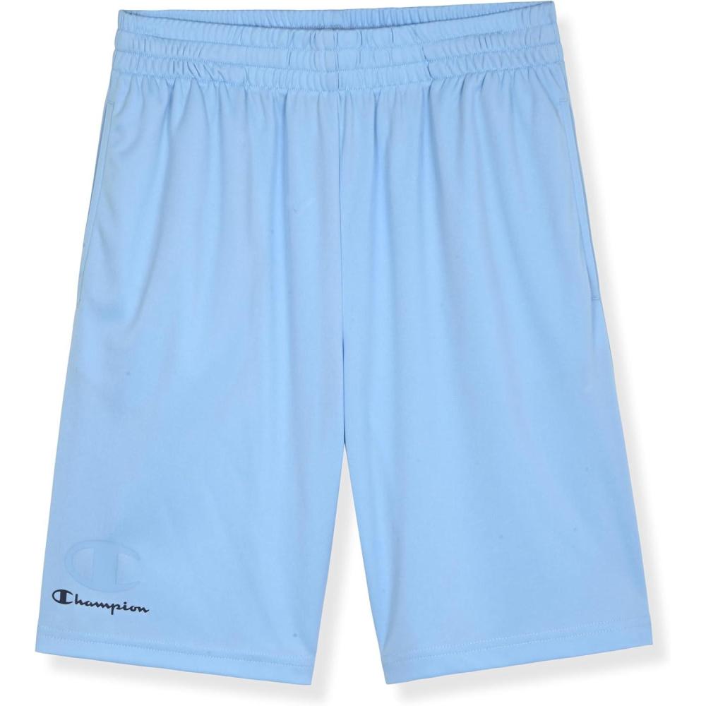 imageChampion Boys Athletic Shorts Lightweight Active Fit Short for KidsPlacid Blue