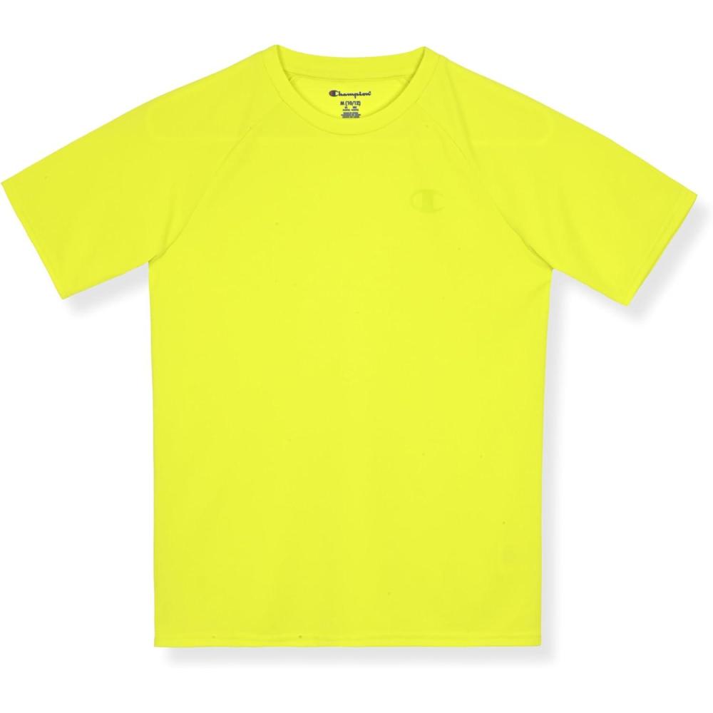 imageChampion Boys Boys Shirt Performance Short Sleeve Tech Athletic Tee ShirtBright Yellow