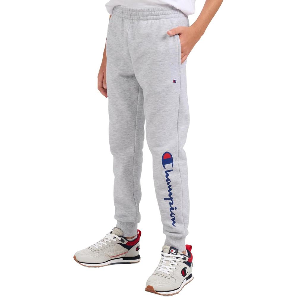 imageChampion Boys Boys Sweatpants Fleece Jogger PantsSignature Grey Heather