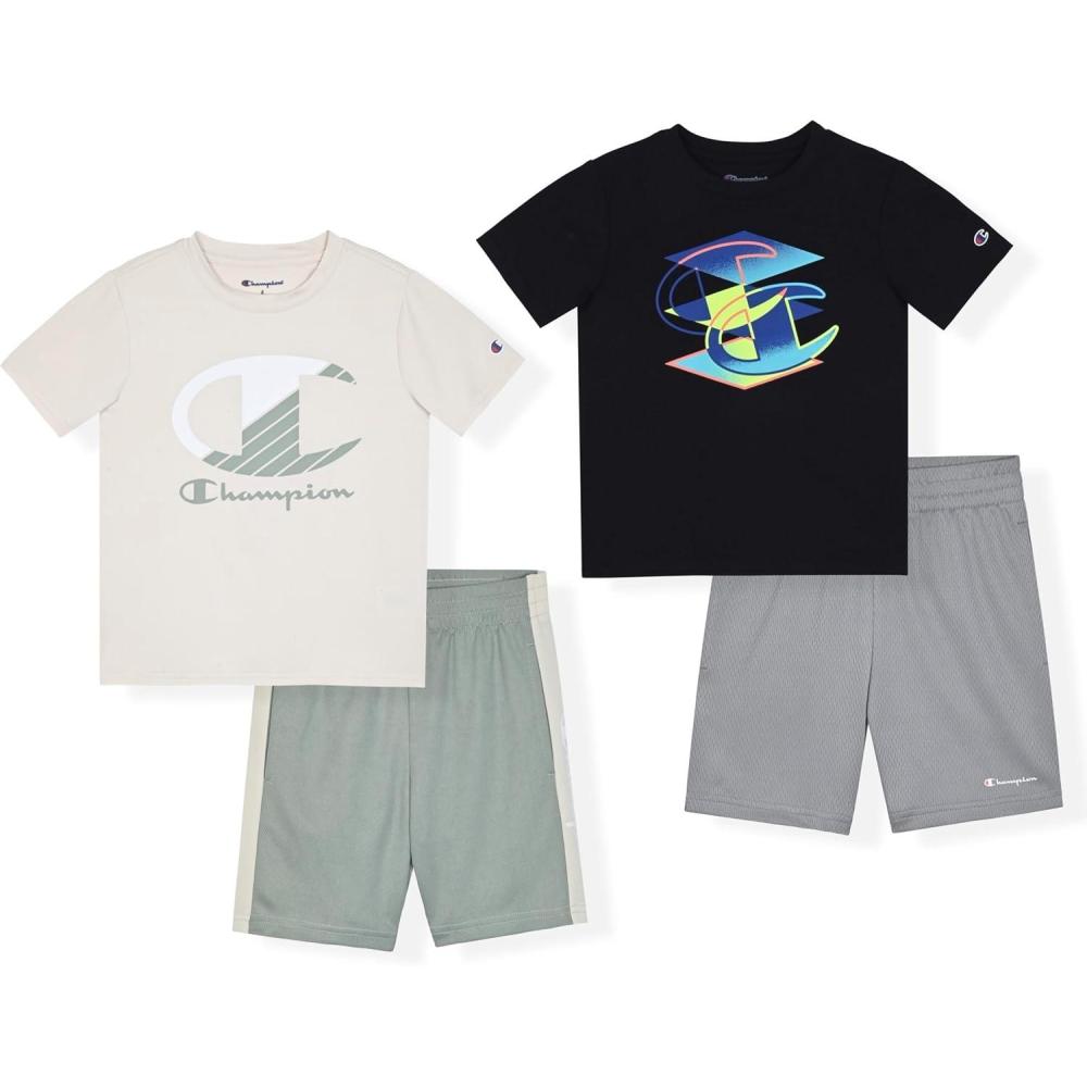 imageChampion Boys Short Sets  4 Piece Short Set for BoysBlacklight Green