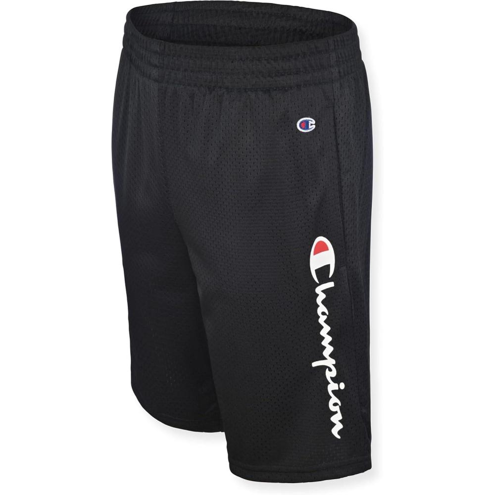 imageChampion Boys Shorts Athletic Mesh Basketball Shorts for BoysSignature Black