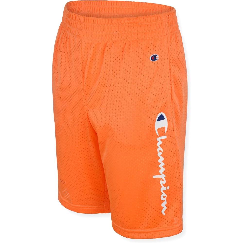 imageChampion Boys Shorts Athletic Mesh Basketball Shorts for BoysSignature Nectarine