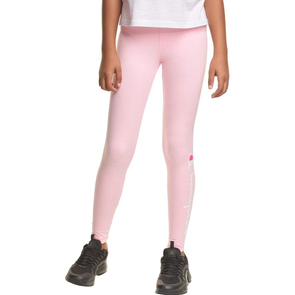 imageChampion Heritage Girls Performance Legging Stretch Pant  Active Athletic PantPink Candy
