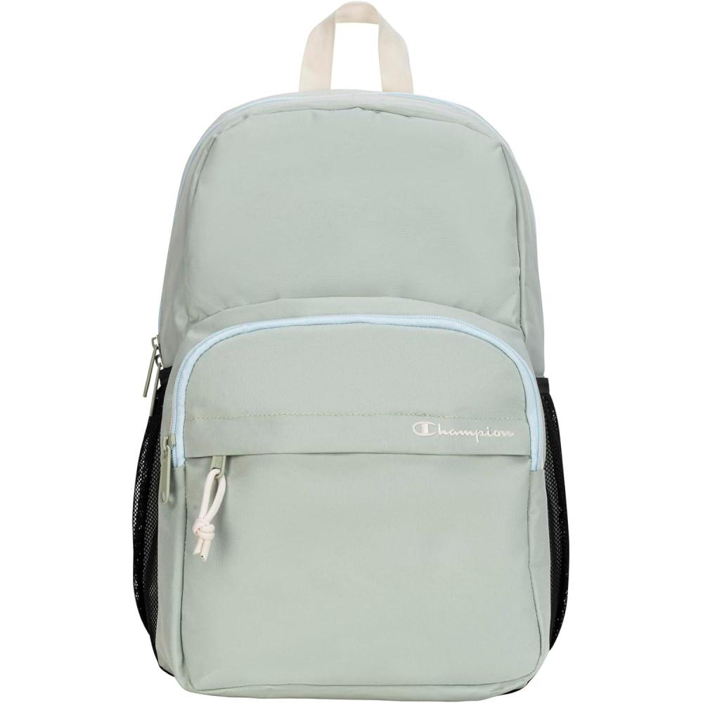 imageChampion Luna Laptop Backpack with Padded Adjustable Straps Water Bottle Pocket for Work Travel Daily Use Black MediumClever Sage