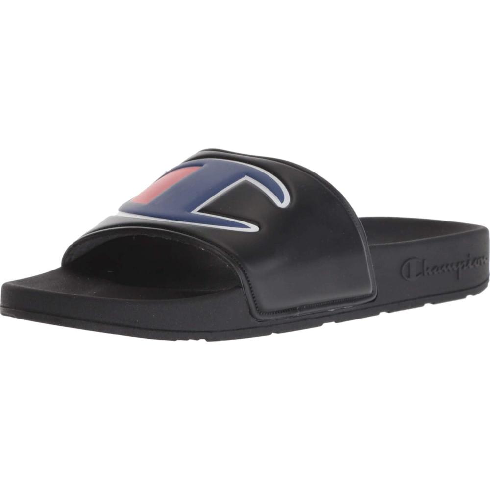 imageChampion Mens Ipo Big C Logo Slide SandalBlackBlack