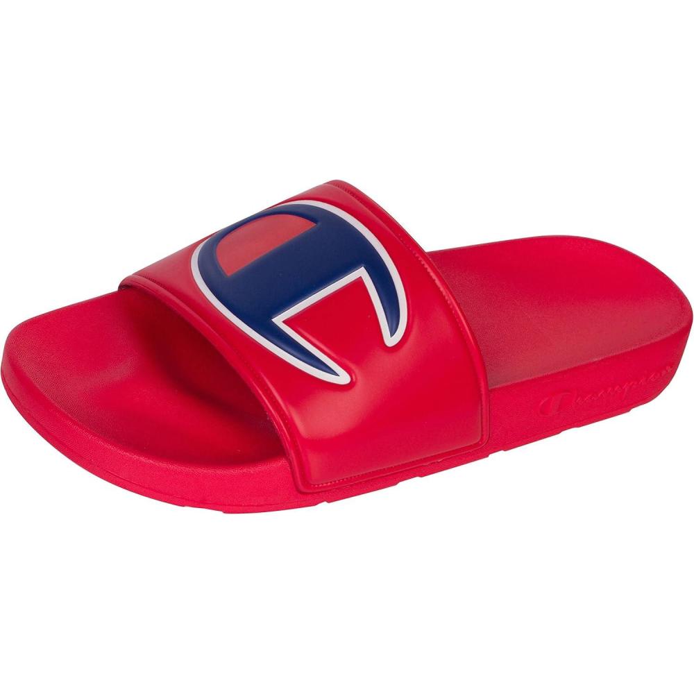 imageChampion Mens Ipo Big C Logo Slide SandalRedRed