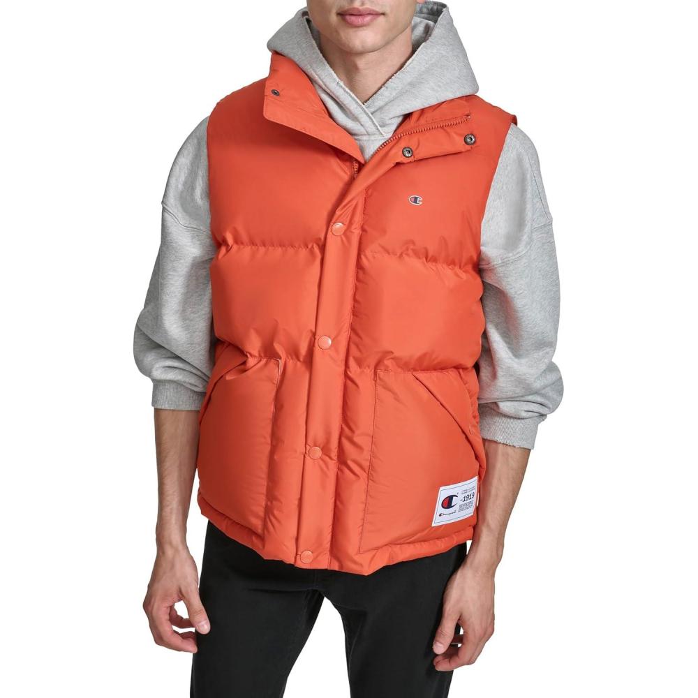 imageChampion Mens Puffer Vest With LogoOrange