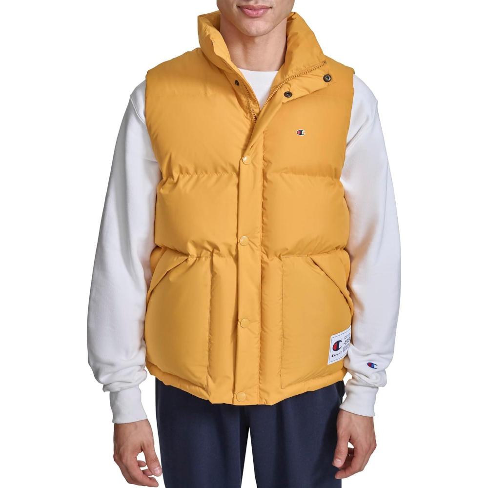 imageChampion Mens Puffer Vest With LogoSunflower