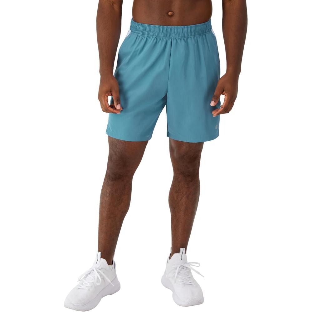imageChampion Mens Sport Shorts Athletic Shorts for Men Lightweight Gym Shorts 7quotMountain Air BlueBlue Trance