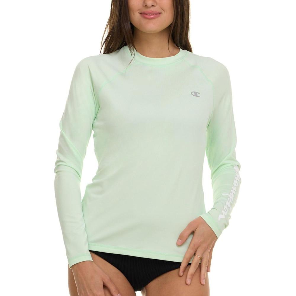 imageChampion Rash Guard for Women Womens Rash Guard Long Sleeve Shirts Rashguard Swim Shirt Women UPF 50 SPF ampamp UV ProtectionLime