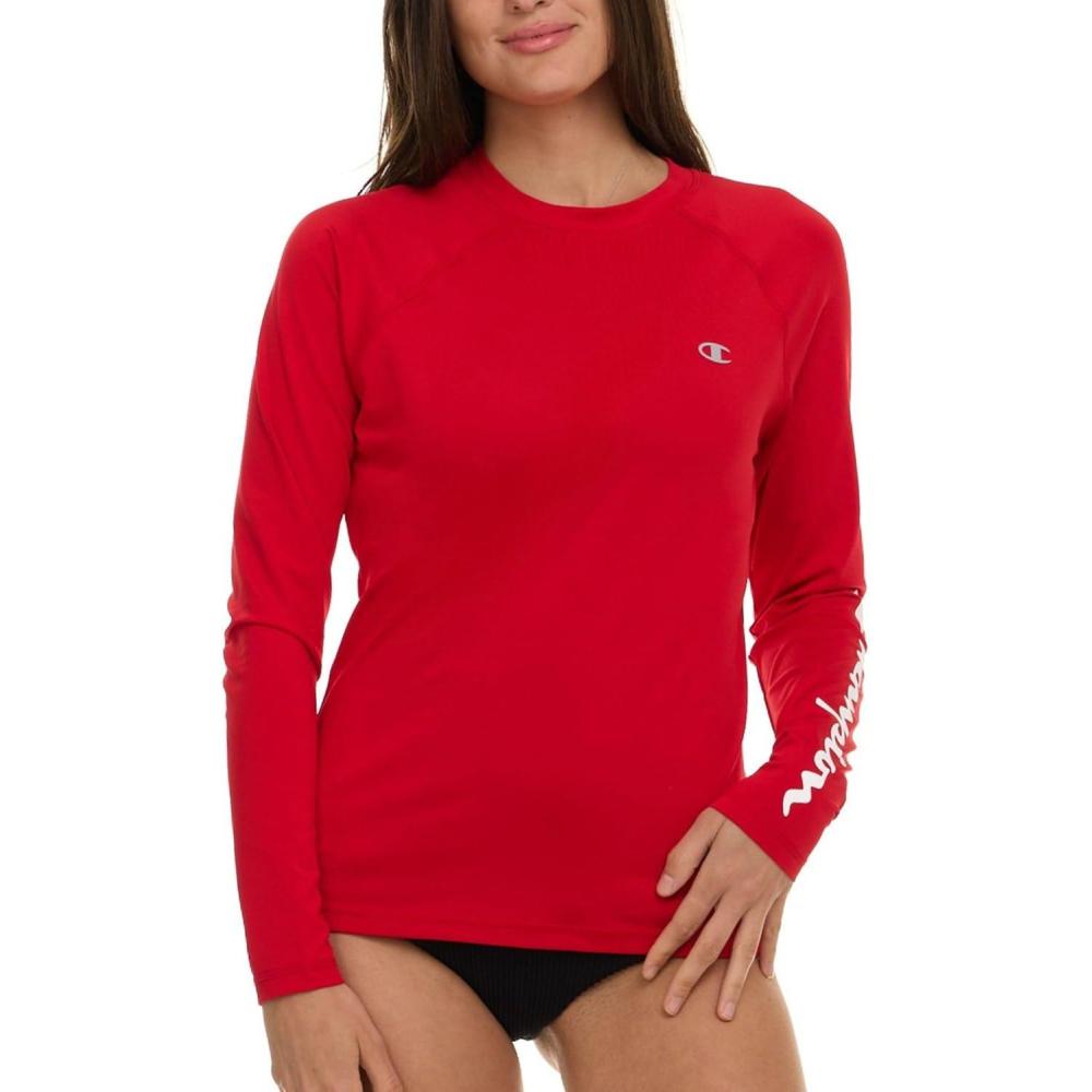 imageChampion Rash Guard for Women Womens Rash Guard Long Sleeve Shirts Rashguard Swim Shirt Women UPF 50 SPF ampamp UV ProtectionRed
