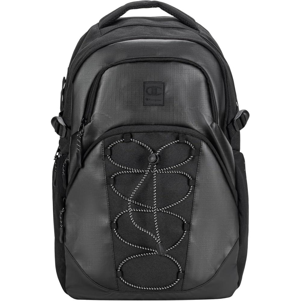 imageChampion Summit Backpack with Padded Sternum Waist Strap Laptop Compartment for Travel Outdoor Commute Sail Away Navy MediumBlack