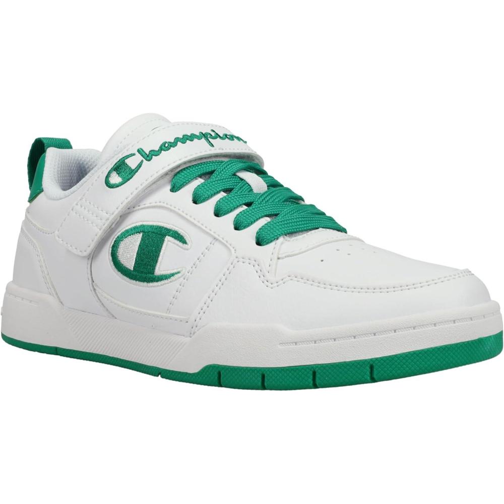 imageChampion UnisexChild Arena Power Lo SneakerWhi9teGreen Field