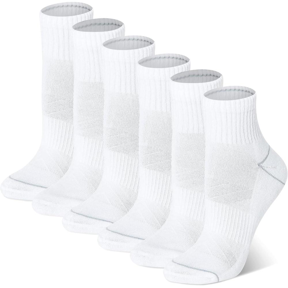 imageChampion Womens Cushioned Quarter Socks 6PackBright White