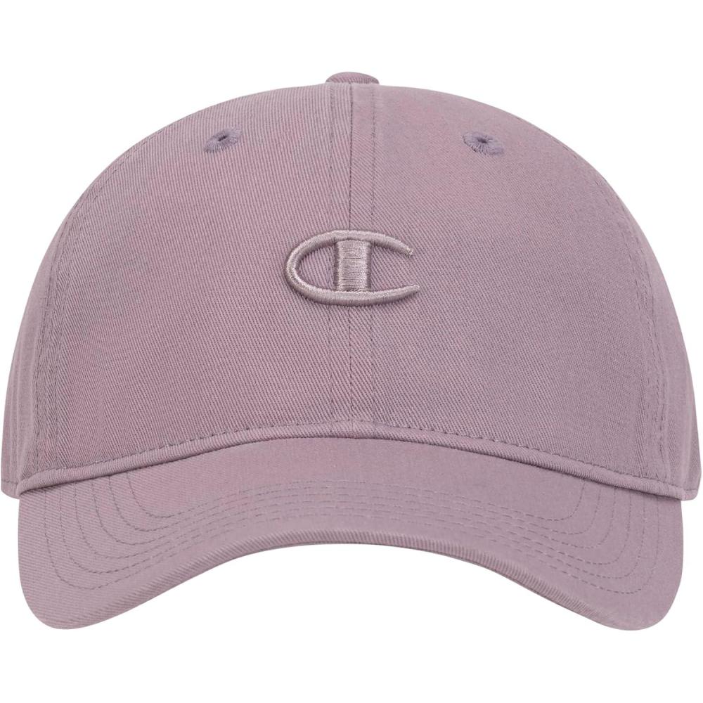 imageChampion Womens Essentials Washed Cotton Twill Adjustable Baseball CapPurple