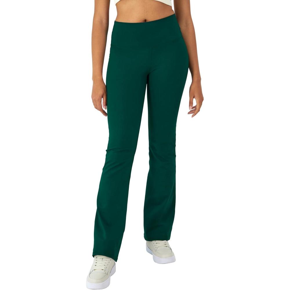 imageChampion Womens Flare Leggings Soft Touch Moisture Wicking Flared Pants for Women 315quot Plus Size AvailableNight Garden