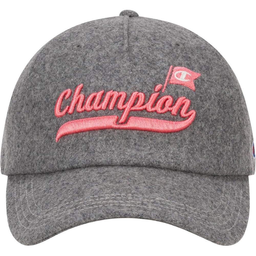 imageChampion Womens Freshman Adjustable Baseball CapHeather GreyCoral