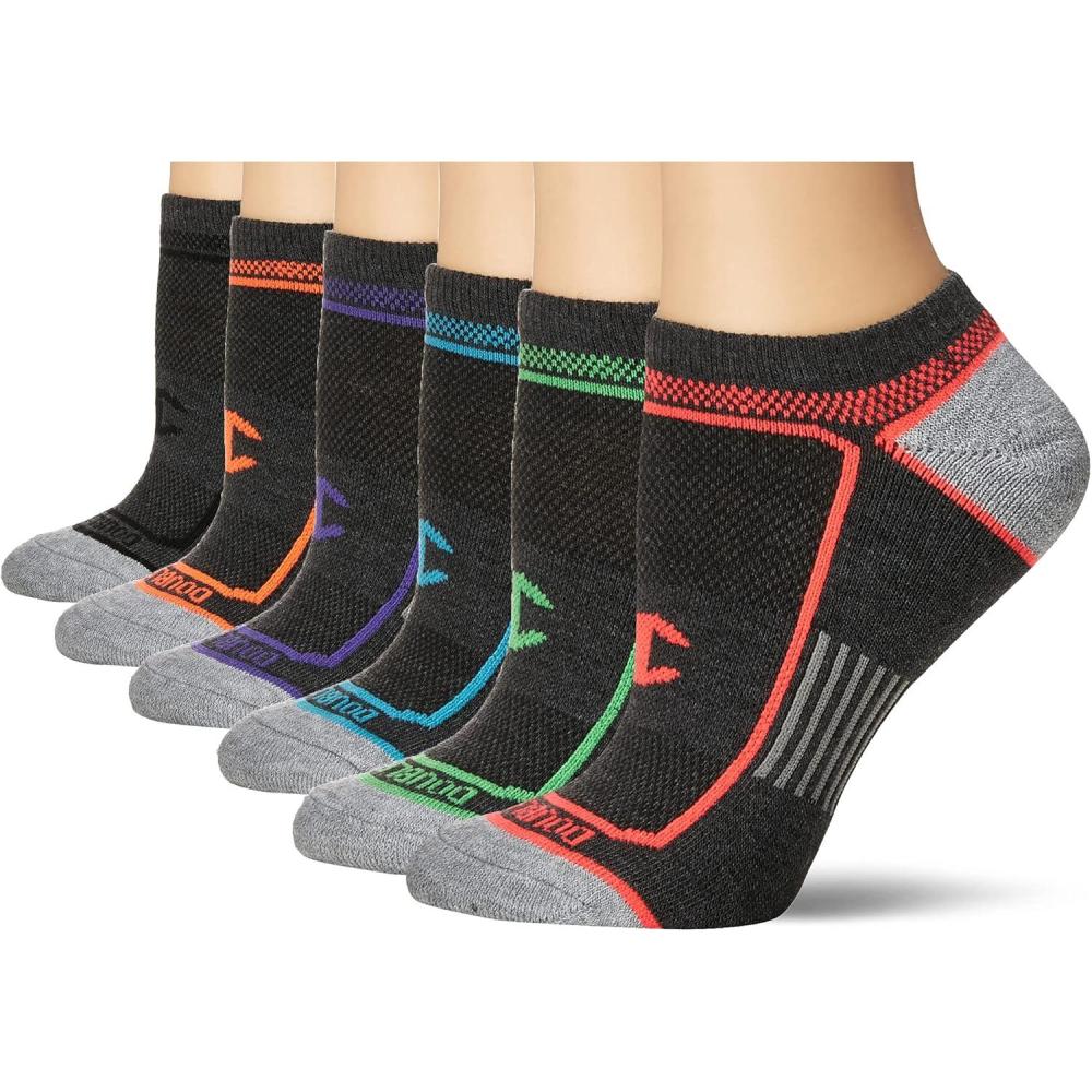 imageChampion Womens Low Cut Athletic Socks 6PackBlack Assortment