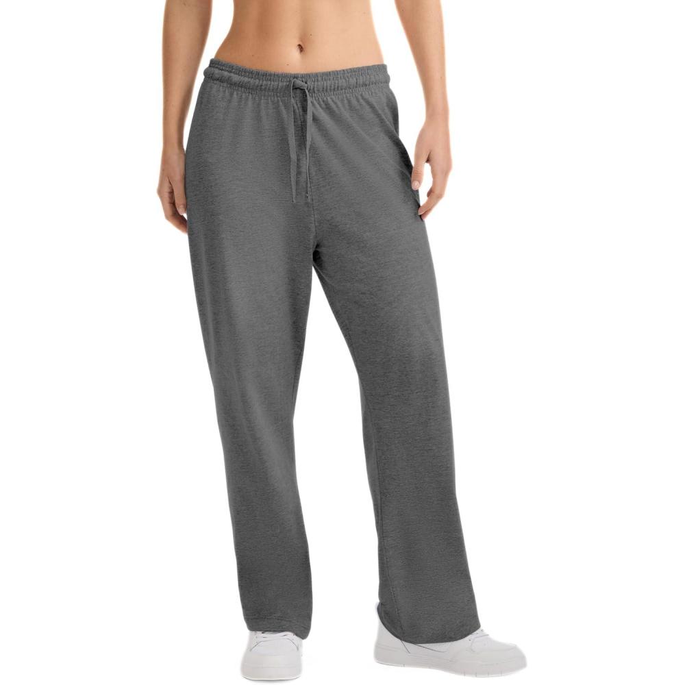 imageChampion Womens Size Lounge Pants Standard Fit Lightweight Available in Regular and PlusGranite Heather