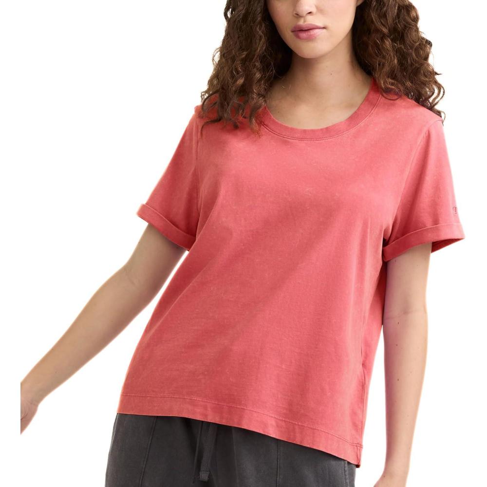 imageChampion Womens Vintage Wash TShirt C LogoRipe Papaya Red